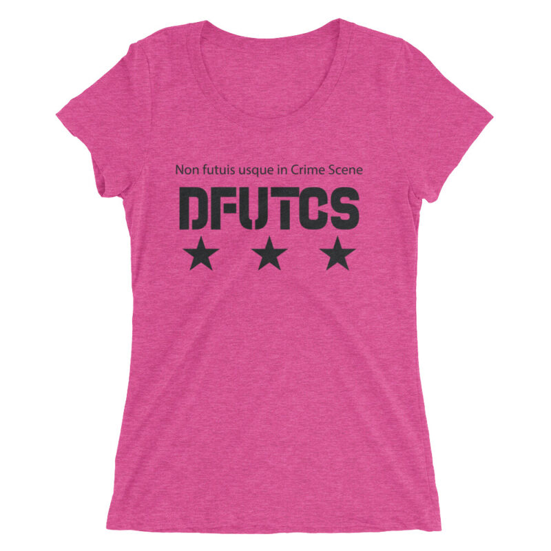 Ladies' DFUTCS Short Sleeve T-shirt (DK) - Image 3